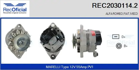 Alternator (REC2030114.2)