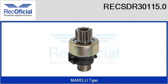 Pinion, starter (RECSDR30115.0)