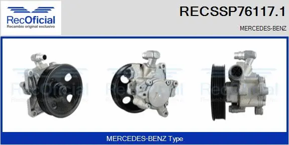 Hydraulic Pump, steering (RECSSP76117.1)