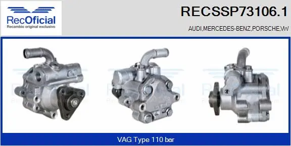 Hydraulic Pump, steering (RECSSP73106.1)