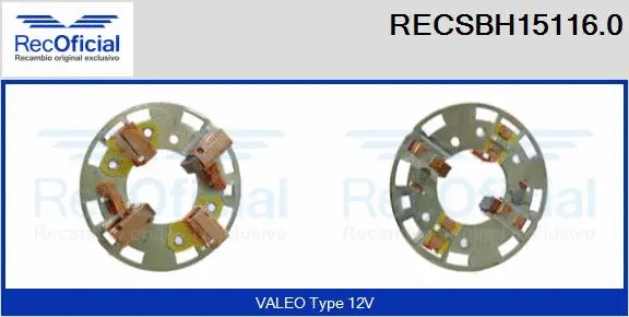 Holder, carbon brushes (RECSBH15116.0)