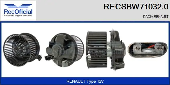 Interior Blower (RECSBW71032.0)
