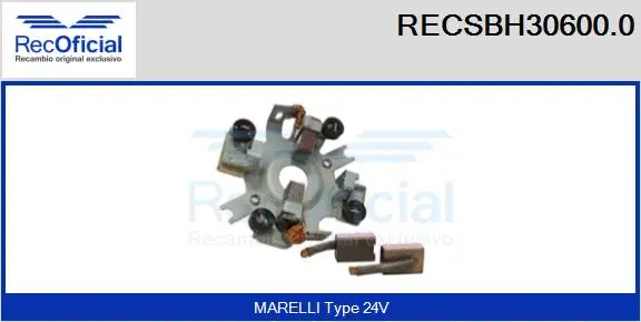 Holder, carbon brushes (RECSBH30600.0)