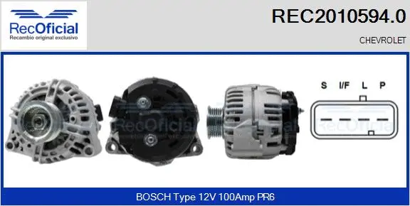 Alternator (REC2010594.0)