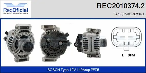 Alternator (REC2010374.2)