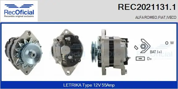 Alternator (REC2021131.1)
