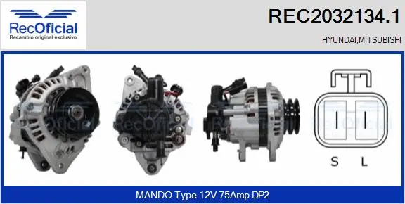 Alternator (REC2032134.1)