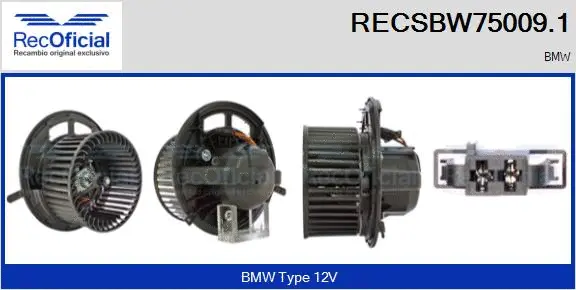Interior Blower (RECSBW75009.1)
