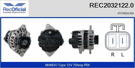 Alternator (REC2032122.0)