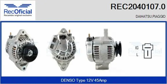 Alternator (REC2040107.0)