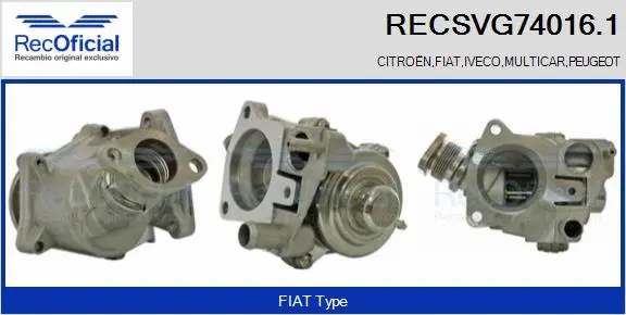 EGR Valve (RECSVG74016.1)