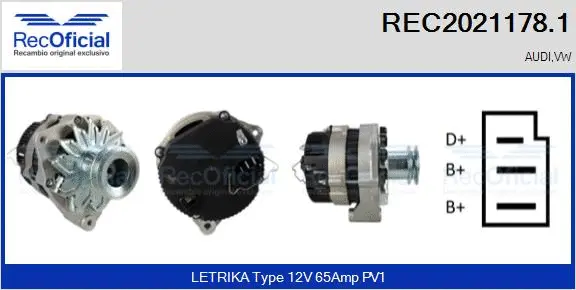 Alternator (REC2021178.1)