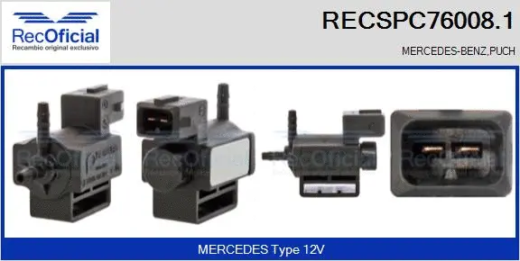 Pressure Converter, exhaust control (RECSPC76008.1)