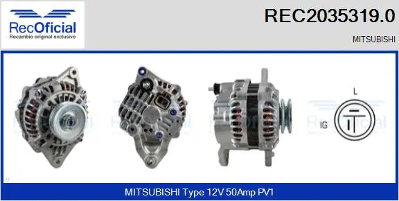 Alternator (REC2035319.0)