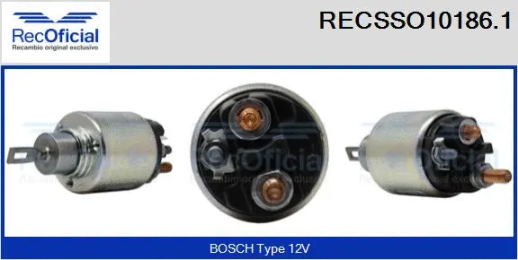 Solenoid Switch, starter (RECSSO10186.1)