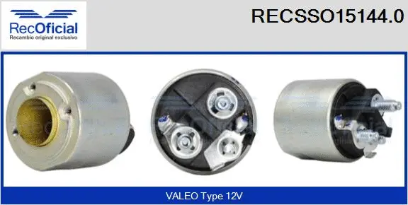 Solenoid Switch, starter (RECSSO15144.0)