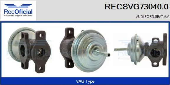 EGR Valve (RECSVG73040.0)