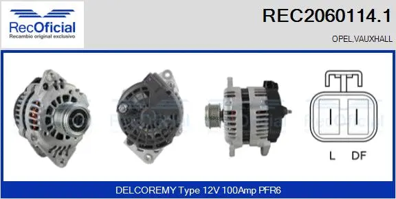 Alternator (REC2060114.1)