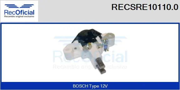 Alternator Regulator (RECSRE10110.0)