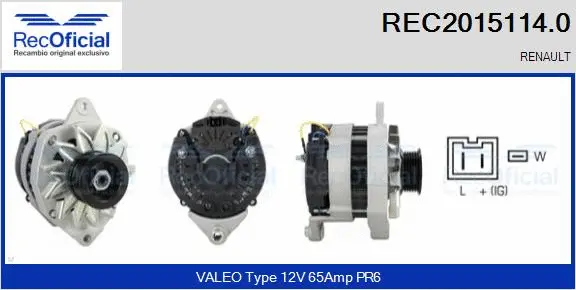 Alternator (REC2015114.0)