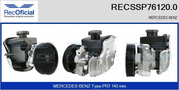 Hydraulic Pump, steering (RECSSP76120.0)