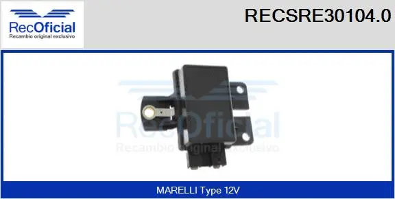 Alternator Regulator (RECSRE30104.0)