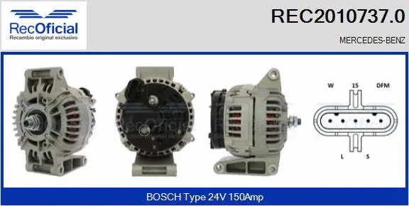 Alternator (REC2010737.0)