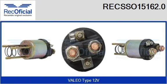 Solenoid Switch, starter (RECSSO15162.0)