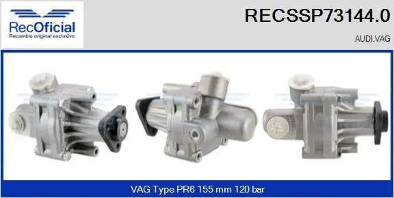 Hydraulic Pump, steering (RECSSP73144.0)