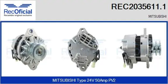 Alternator (REC2035611.1)