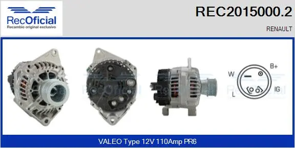 Alternator (REC2015000.2)