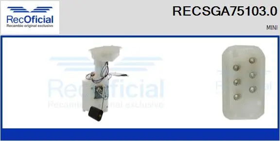 Fuel Feed Unit (RECSGA75103.0)