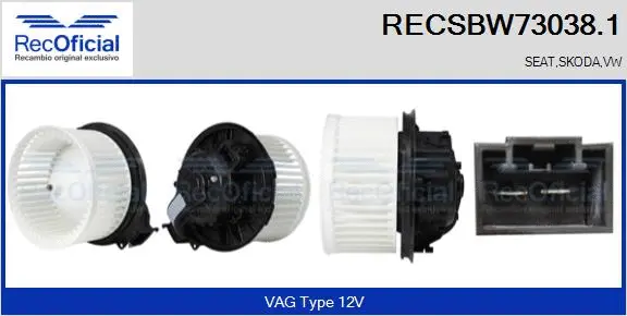 Interior Blower (RECSBW73038.1)