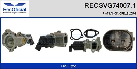 EGR Valve (RECSVG74007.1)