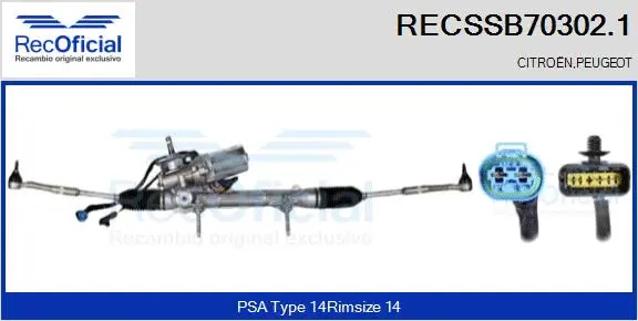 Steering Gear (RECSSB70302.1)