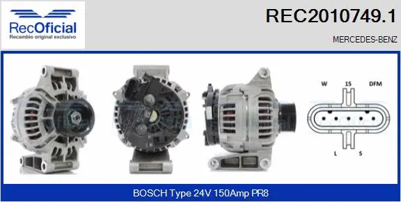 Alternator (REC2010749.1)
