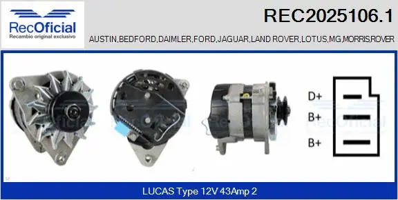 Alternator (REC2025106.1)
