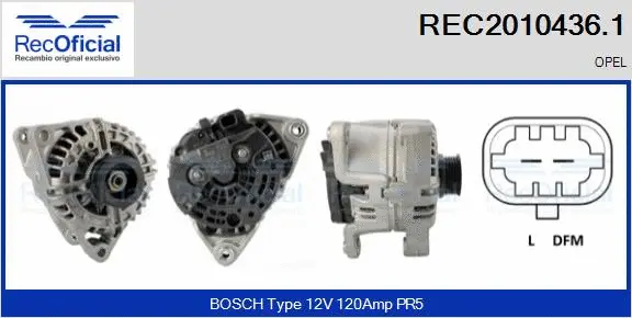 Alternator (REC2010436.1)