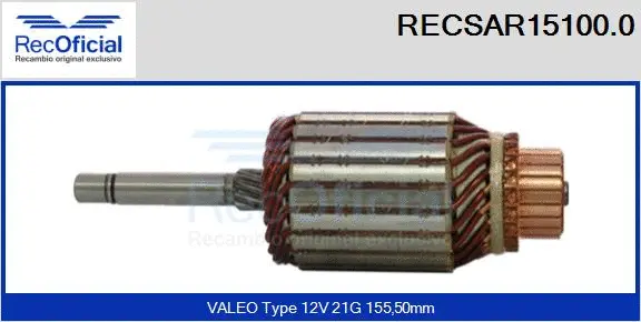 Armature, starter (RECSAR15100.0)