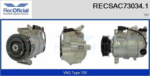 Compressor, air conditioning (RECSAC73034.1)