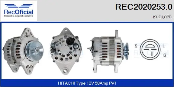 Alternator (REC2020253.0)