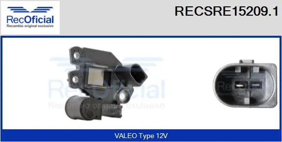 Alternator Regulator (RECSRE15209.1)