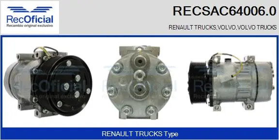 Compressor, air conditioning (RECSAC64006.0)