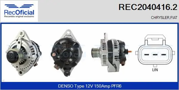 Alternator (REC2040416.2)