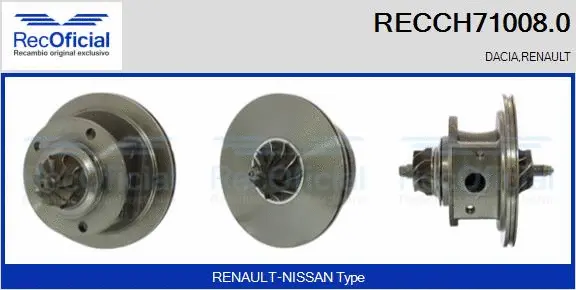 Core assembly, turbocharger (RECCH71008.0)