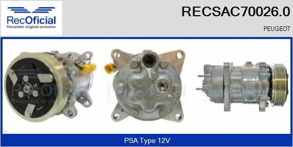Compressor, air conditioning (RECSAC70026.0)