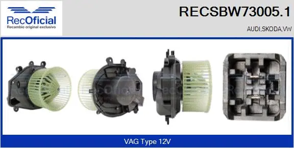 Interior Blower (RECSBW73005.1)