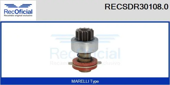 Pinion, starter (RECSDR30108.0)