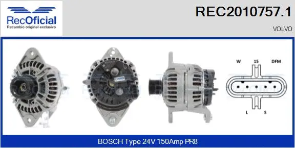 Alternator (REC2010757.1)