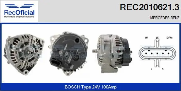 Alternator (REC2010621.3)
